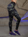 Sexy Camouflage Long Sleeves Tees Leggings Sports Suits