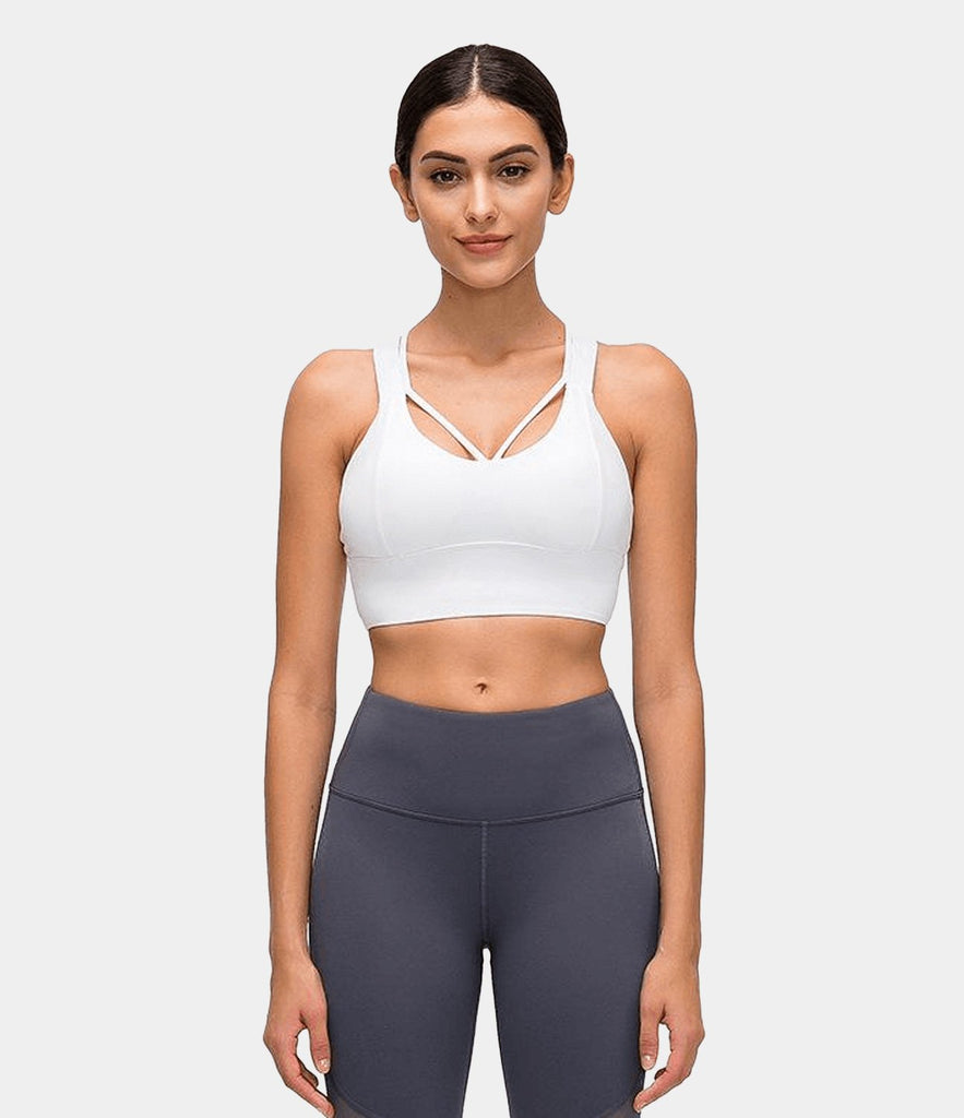 Bloom Longline Crisscross Strappy Medium Support Sports Bra