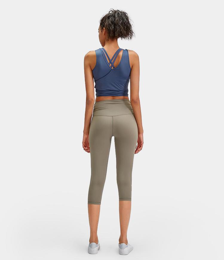 Bloom High Waisted Bowtie Capri Leggings
