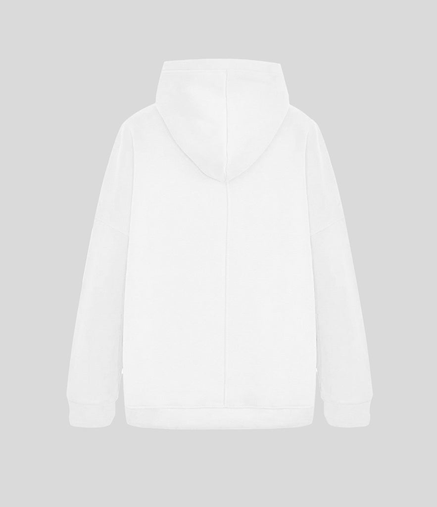 Drawstring Solid Color Hoodie