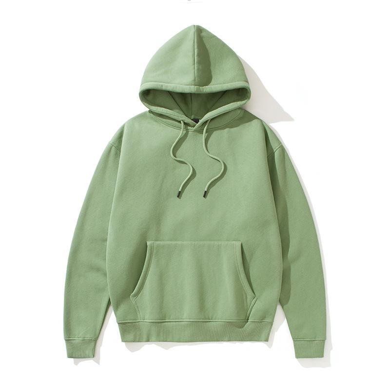 Solid Color Fleece Lined Hoodie