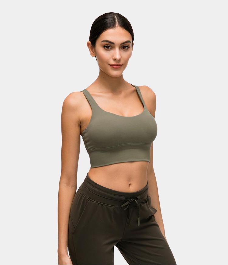 Bloom Longline Crisscross Strappy Medium Support Sports Bra