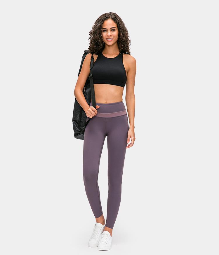 Bloom High Neck Crisscross Strappy Medium Support Sports Bra
