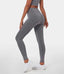 FLOW High Waisted Heathered Seamless Full Length Leggings