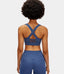 Square Neckline Crisscross Strappy Medium Support Sports Bra