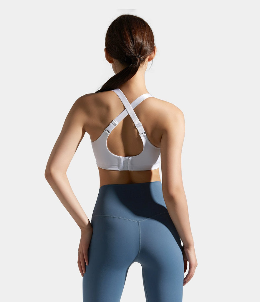 Bloom Neck Tank Crisscross Low Support Sports Bra