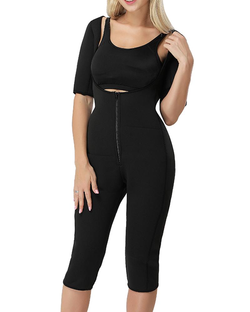 Slimming bodysuit sleeves