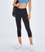 Bloom High Waisted Mesh Stripe Patchwork Capri Leggings