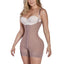 Full Body Short Shaper Zipper Thin Straps