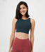High Neck Camo Longline Racerback Support Sports Bra