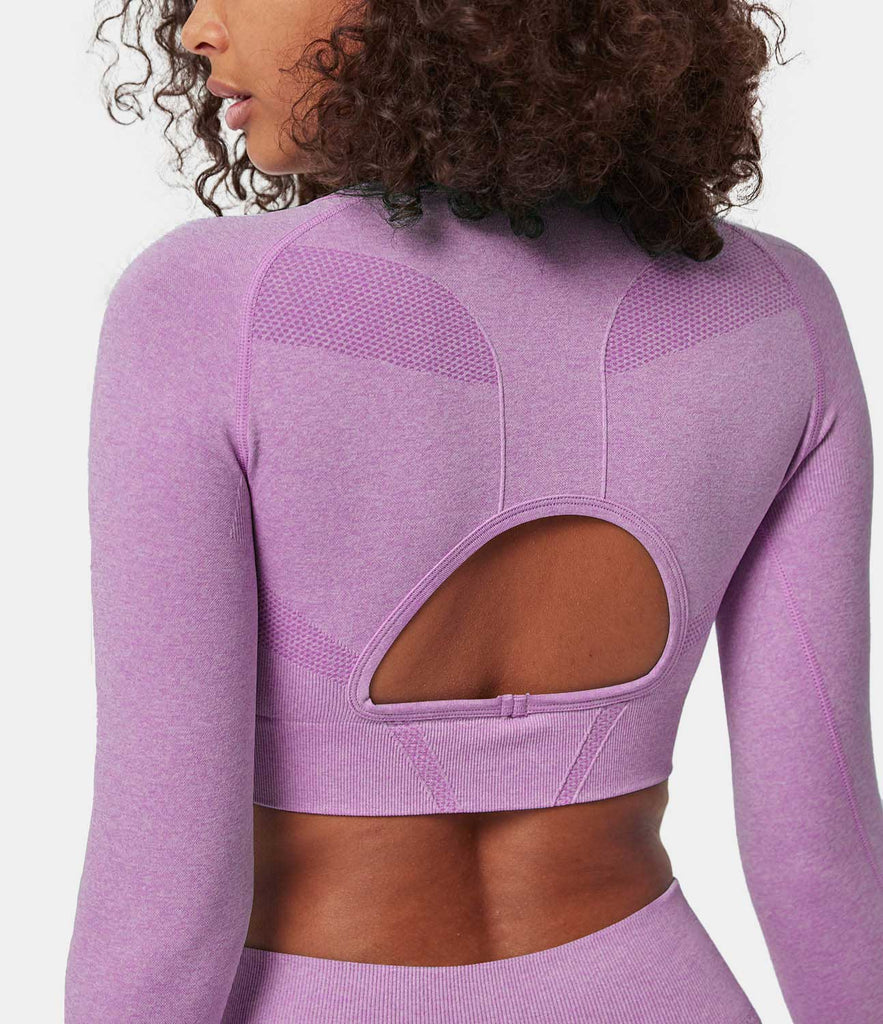 FLOW Seamless Cropped Sports Top