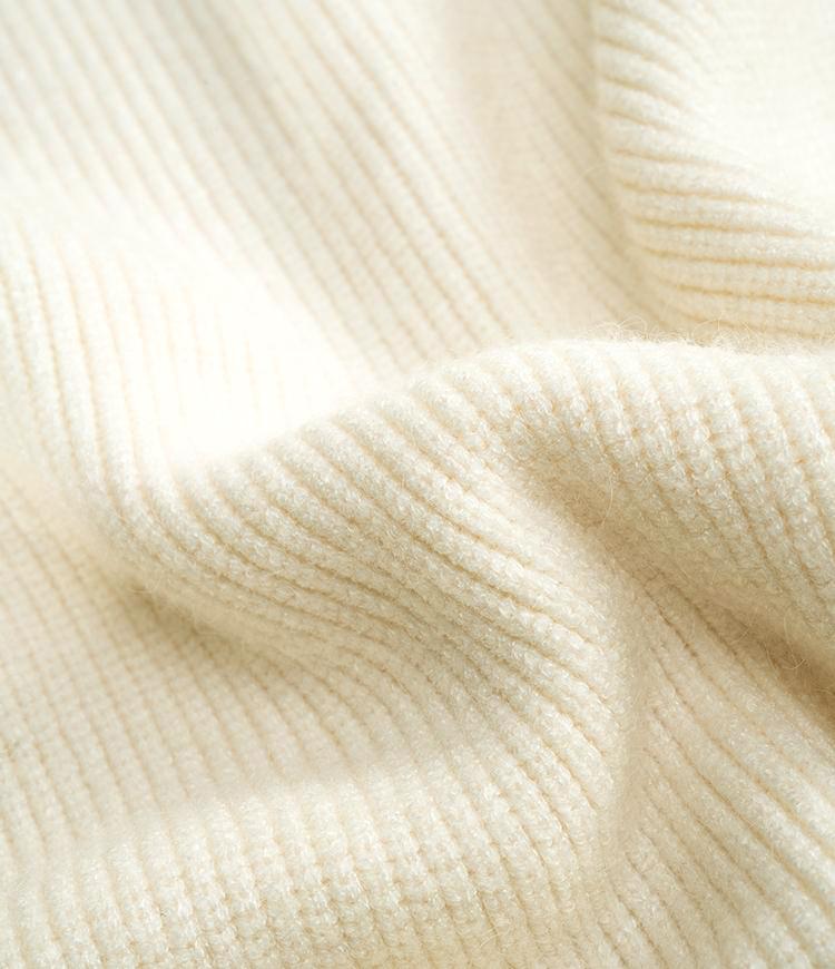 Solid Color Turtleneck Sweater