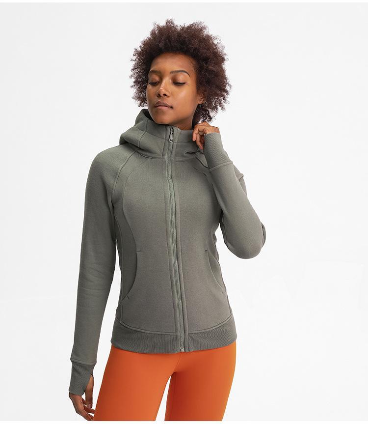 Bloom Hooded Zip Front Sports Jacket