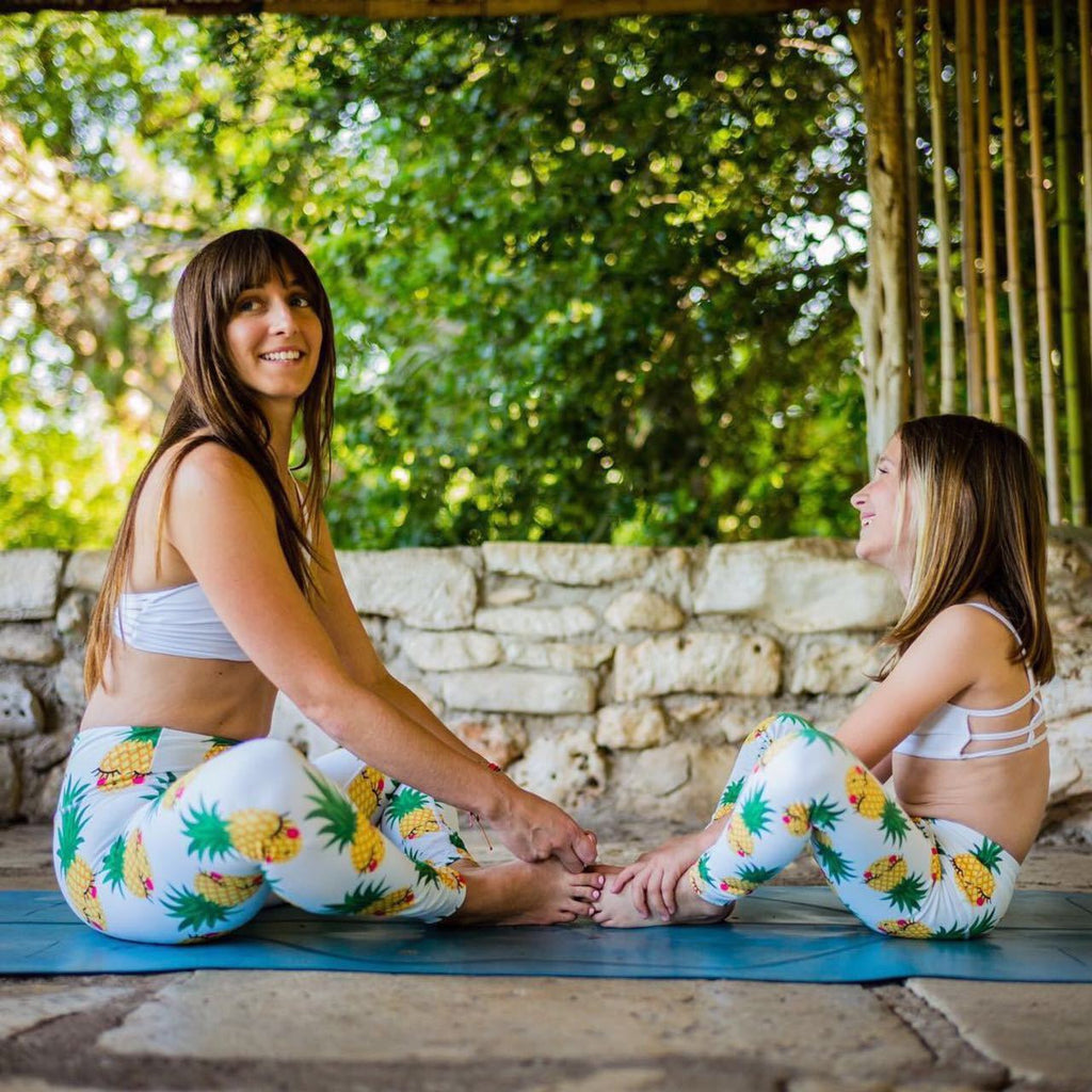 Pineapple Parent child Yoga Pants Sport Casual Print