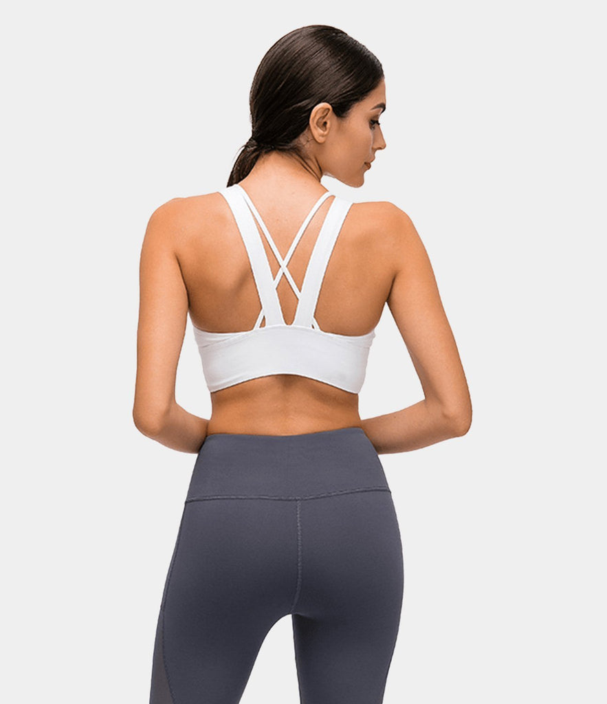 Bloom Longline Crisscross Strappy Medium Support Sports Bra