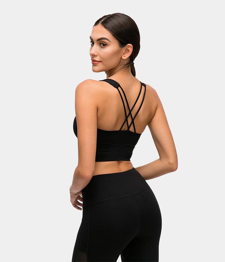 Bloom Longline Crisscross Strappy Medium Support Sports Bra