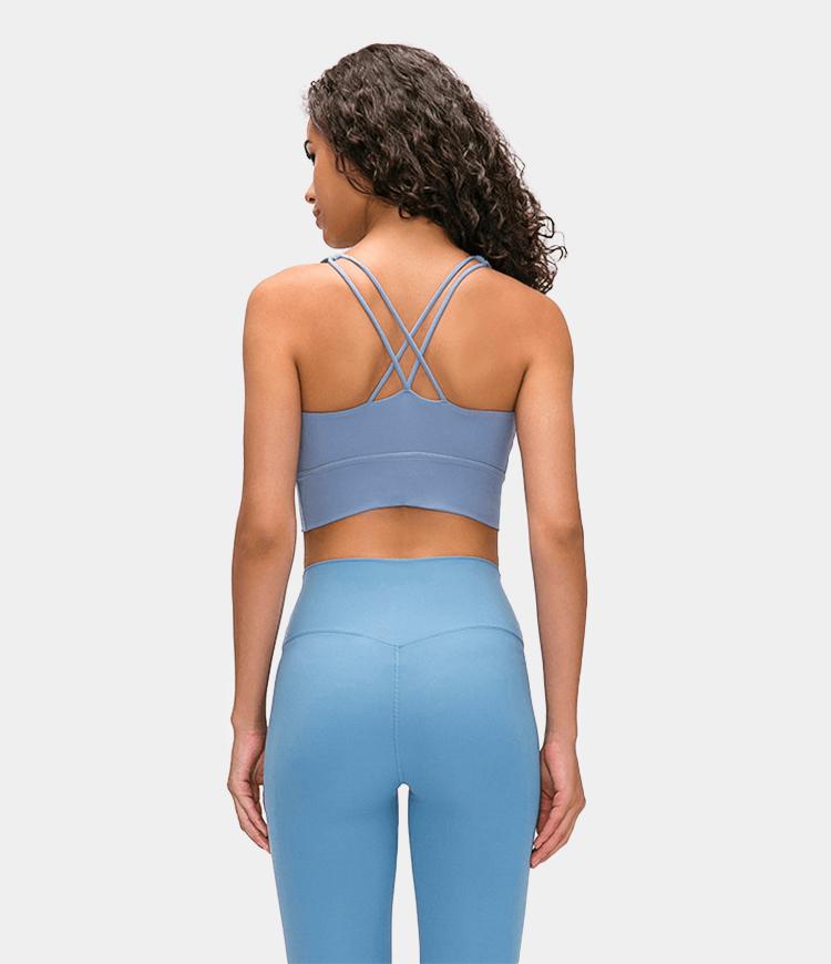 Bloom Longline Crisscross Strappy Medium Support Sports Bra