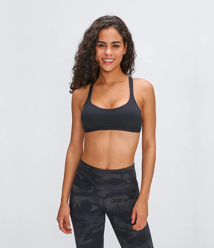 Bloom Neck Crisscross Strappy Low Support Sports Bra