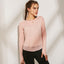neck Mesh Yoga Back Split Shirt