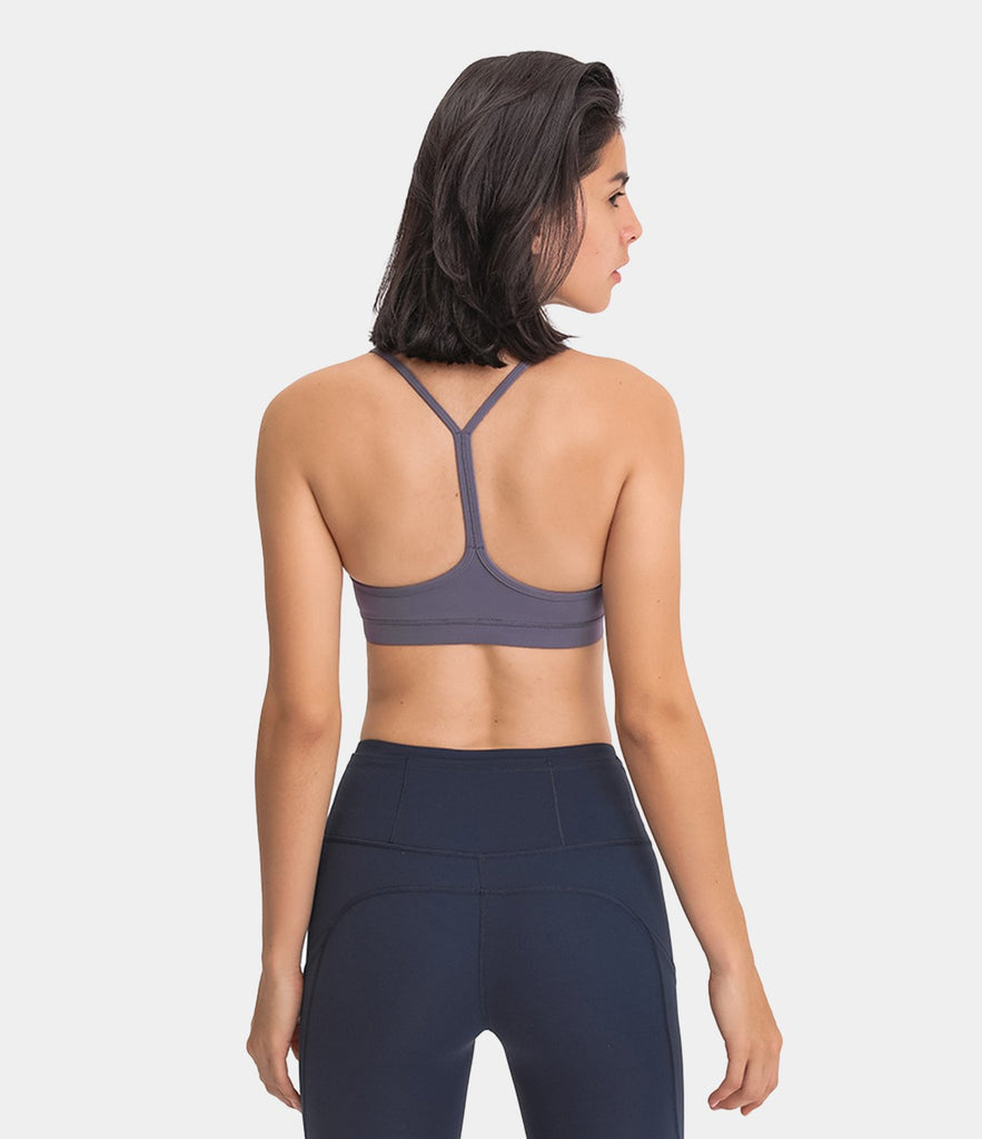 Bloom Neck Camo Back Low Support Sports Bra