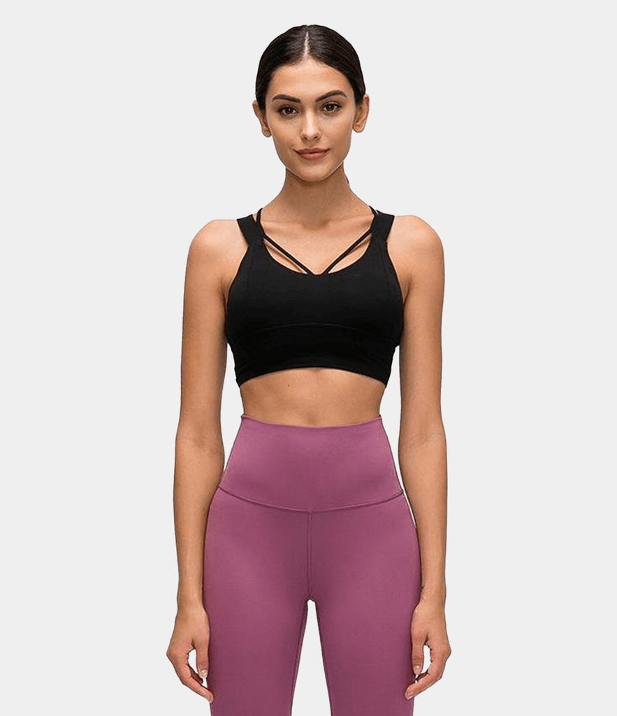 Bloom Longline Crisscross Strappy Medium Support Sports Bra