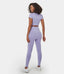 FLOW High Waisted Heathered Seamless Full Length Leggings
