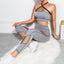 Mesh Sports Bra Sexy Yoga Suit