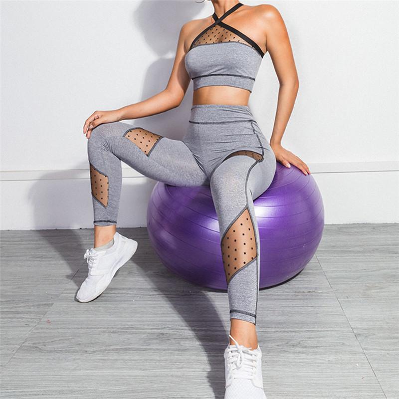 Fashion Mesh Streetwear Sports Suits Pcs