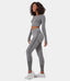 FLOW High Waisted Smile Design Seamless Full Length Leggings
