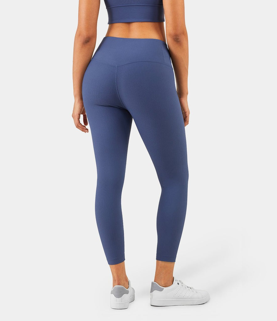 Bloom High Waisted Ribbed Leggings