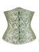 Women Lace Up Boned Jacquard Brocade Waist Training