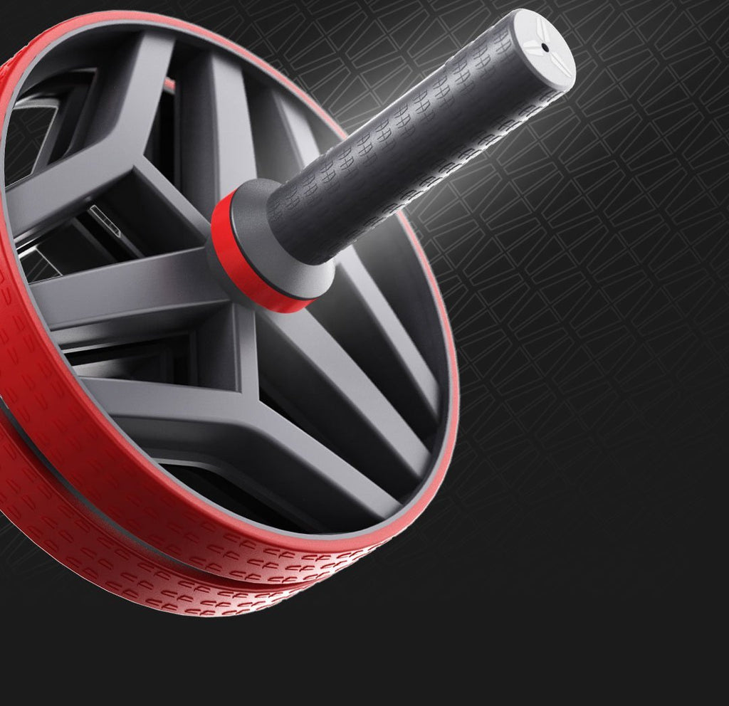 FEIERDUN Wheel Roller Workout Equipment Core Training Abdominal Exercise Red