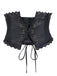 Vintage Wide Bandage Waist Leather Corset
