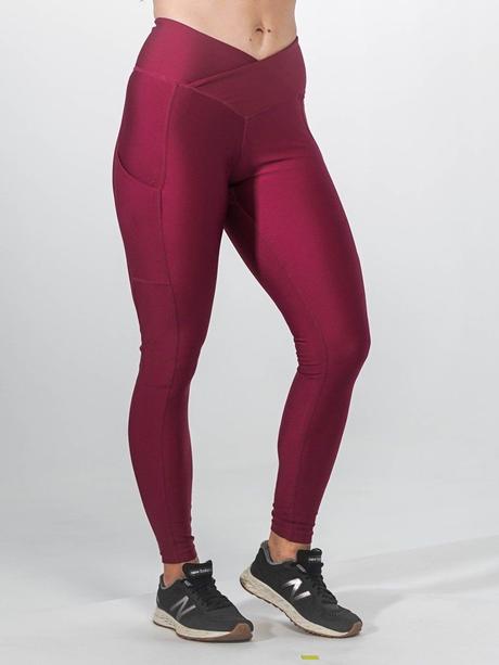 Gymonster Pocket Leggings CRANBERRY