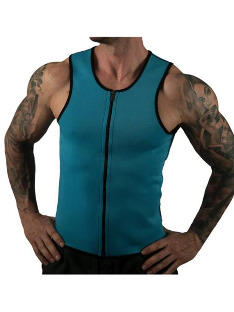 Neoprene Zipper Sauna Vest Men