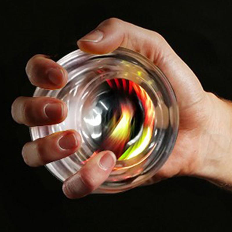 FEIERDUN Power Ball Wrist Trainer Forearm Exerciser Strengthener Workout Toy Spinner Gyro Led Lights