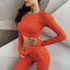 Knit Seamless Fitness Long Sleeve Shirt
