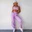 Cropped Two Piece Pants Sexy Tracksuit