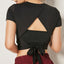 Open Back Workout Sport Shirt