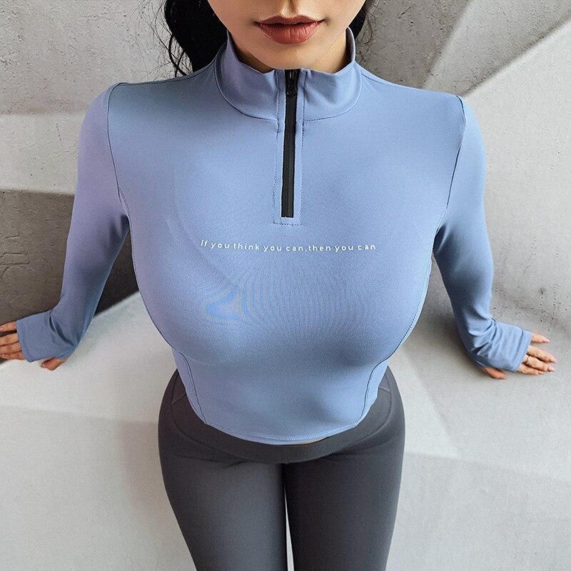 Zip Long Sleeve Sports shirt