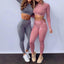 Gym Leggings Crop Long Sleeve
