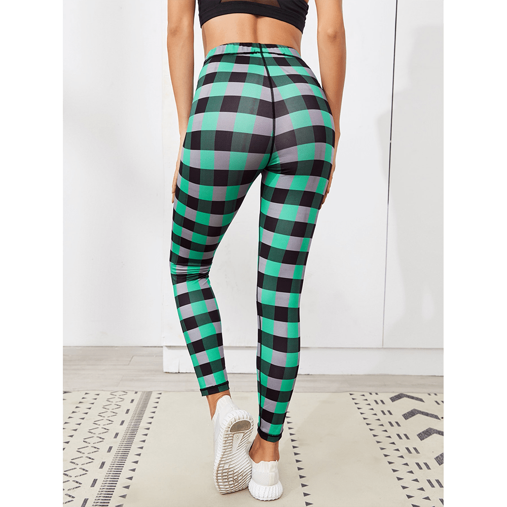 High Waisted Slim Printed Legging