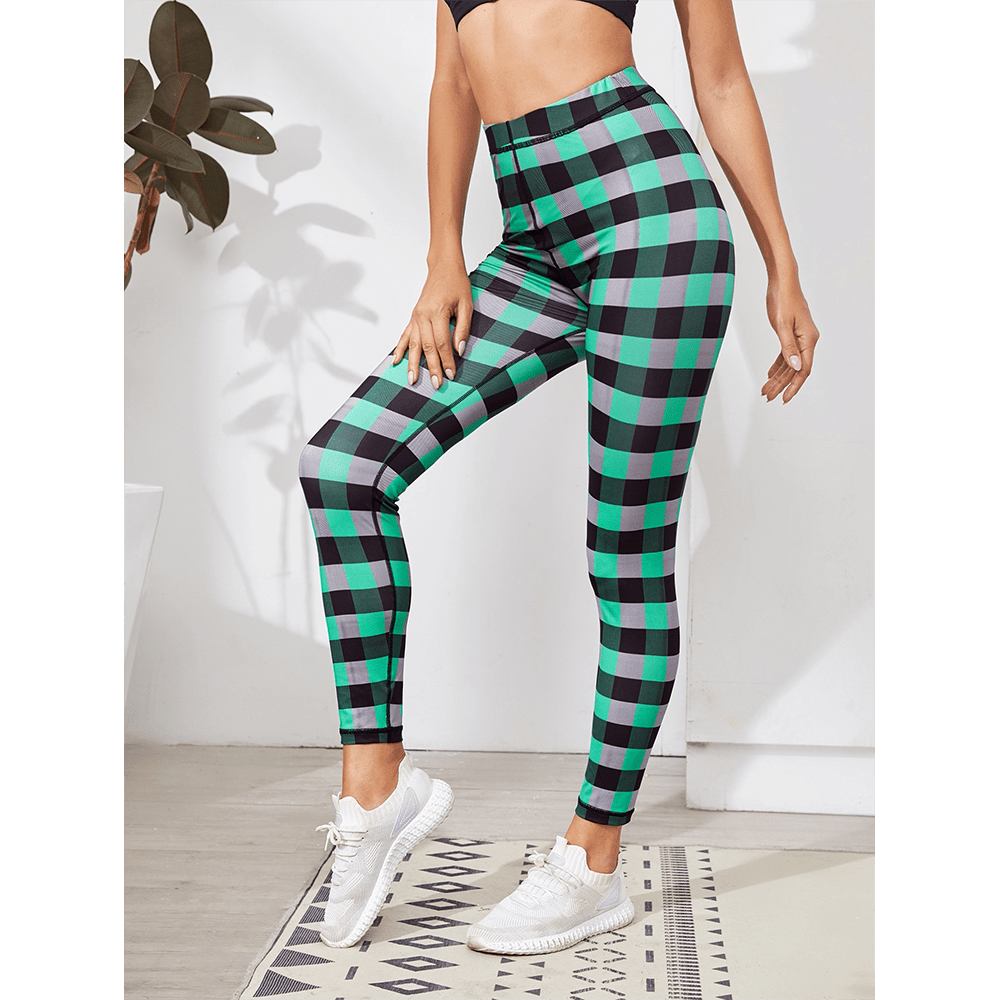 High Waisted Slim Printed Legging