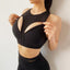 Sexy Mesh Panel Shockproof Bra