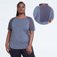 Large Sports Short Sleeve T-shirt Women's Mesh Fitness Suit Top