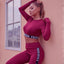 The Letter Sports Bra Sexy Yoga Suit
