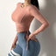 Solid Color Leisure Quick drying Fitness Yoga Long Sleeve