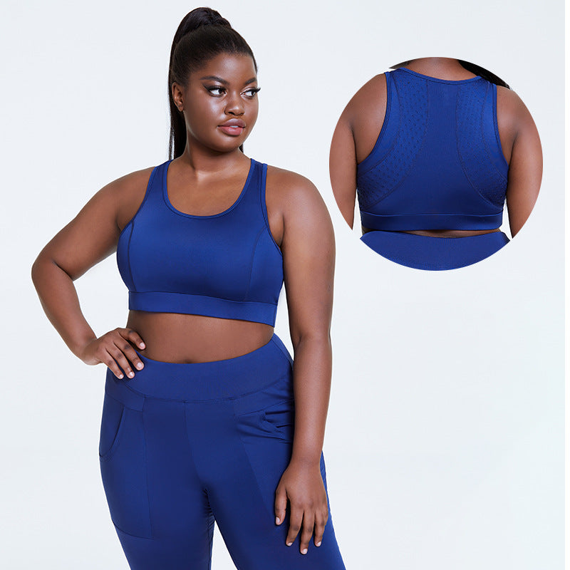 Large Net Hole Fitness Sports Bra