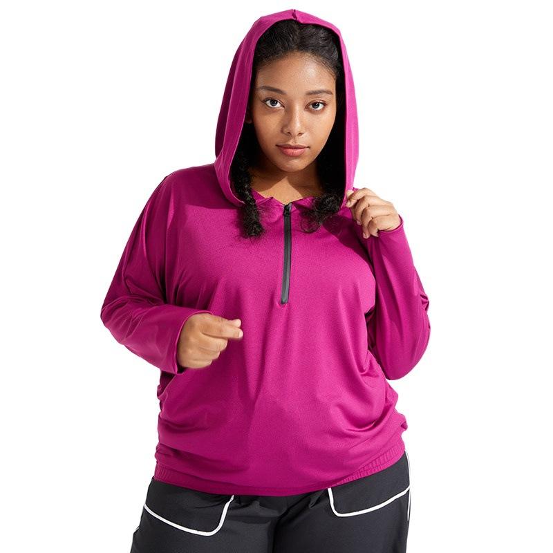 Large Size Sports Top Women Fitness Wear Long Sleeves