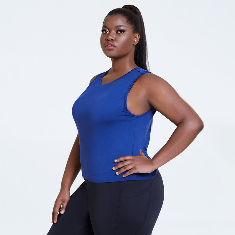 Plus Size Lulu Fitness Suit Vest Hoodie